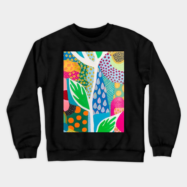 Painting of a plant Crewneck Sweatshirt by Kamaloca